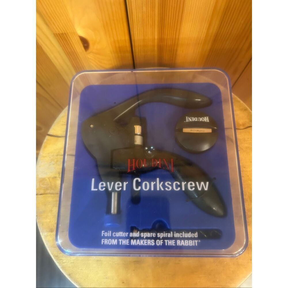 HOUDINI LEVER CORKSCREW BLACK IN ORIGINAL BOX BY METROCANE (5989) Read